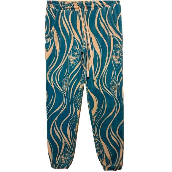 Y2K Lilly Pulitzer Pisces Jogger Fish Print Joe Fish Mimosa Pants Soft Velour S - Picture 6 of 14